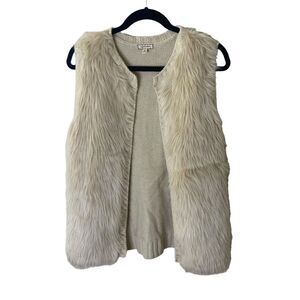 Eyeshadow Faux Fur Vest Sz M